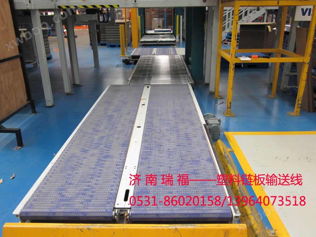 Plastik chain conveyor line