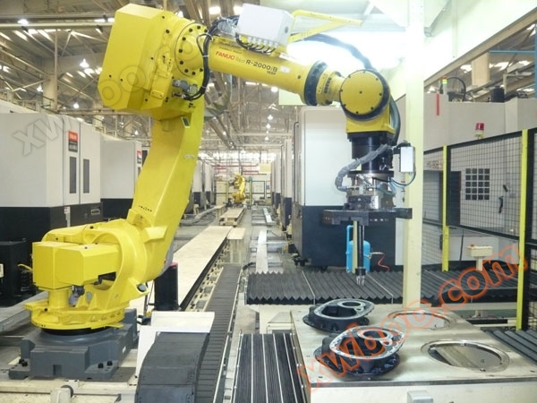 数控车床机器人自动上下料