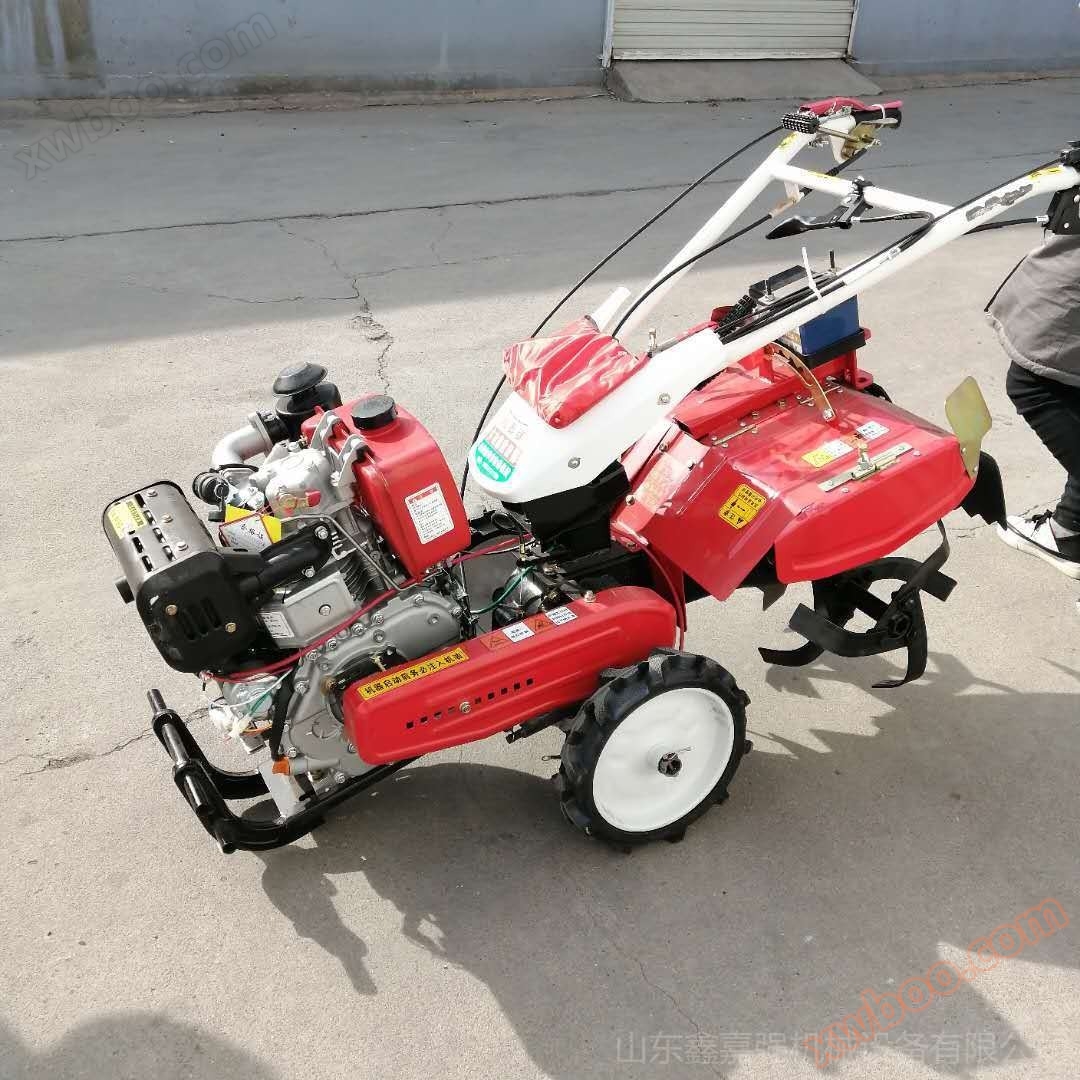 Multi functional diesel micro tiller self-propelled trenching machine Xinjiaqiang direct sales vineyard trenching and fertilizing machine