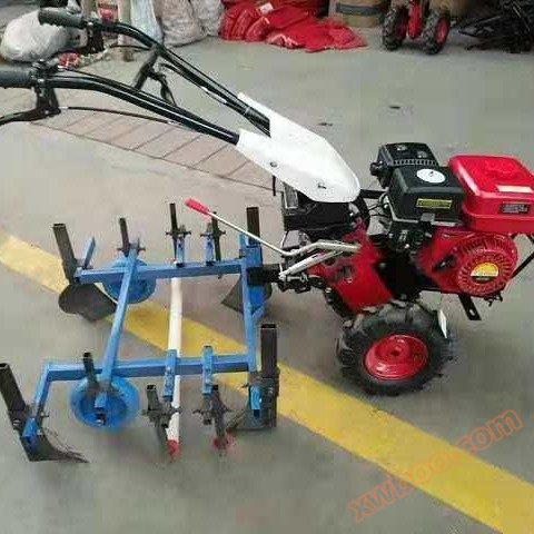 Multi functional micro tiller, small trenching machine, Xinjiaqiang direct sales diesel four-wheel drive multifunctional trenching and weeding machine