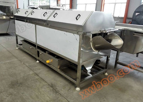 Fruit and vegetable bubble cleaning machine