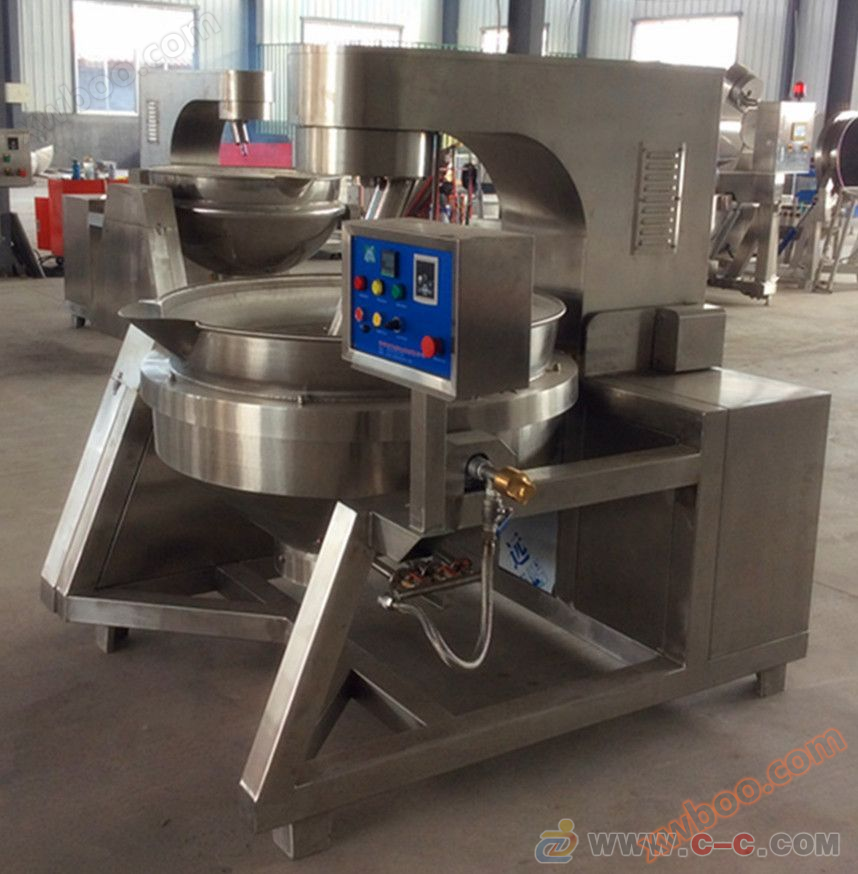 Hydraulic lifting planetary stirring frying pan