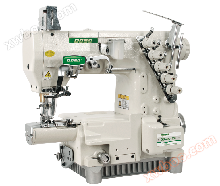 Máquina de coser de tres agujas de tubo horizontal fino