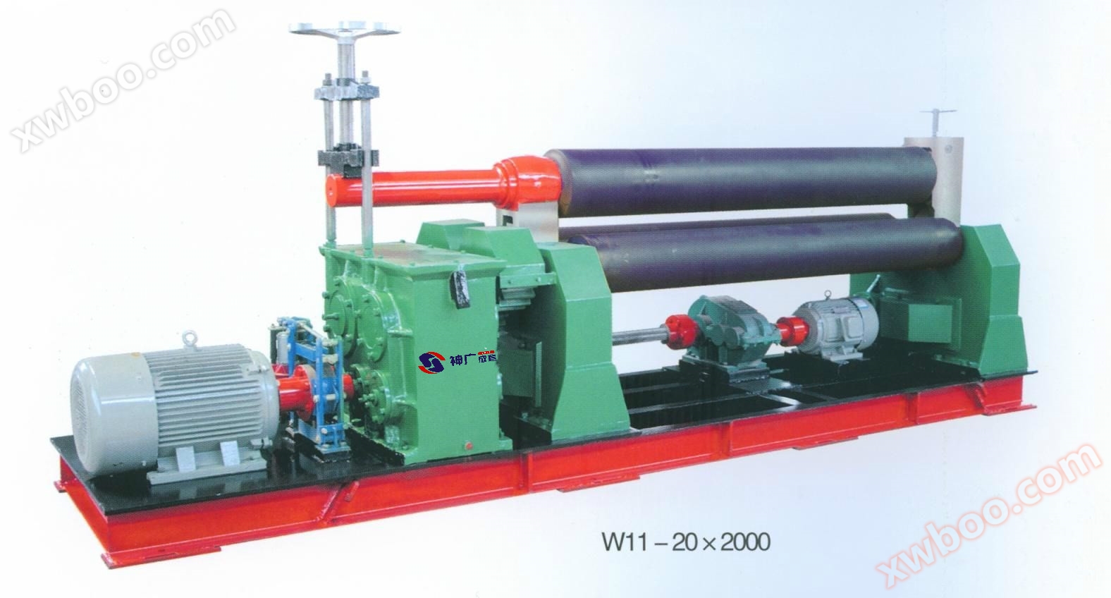 Mașină de rulare cu trei role simetrice